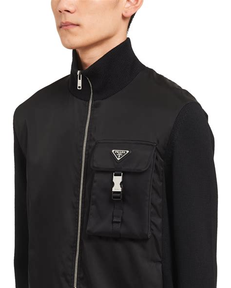 prada cardigan 2017|Prada nylon wrap cardigan.